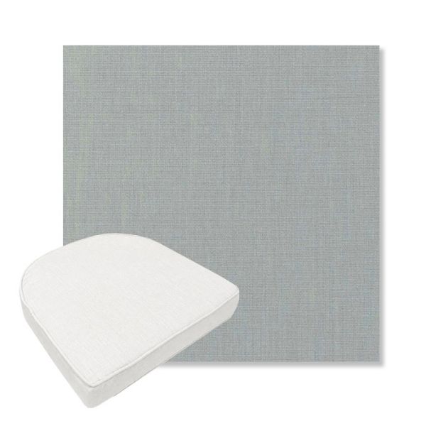 Picture of Play Sky | Boxed Contoured Outdoor Dining Chair Seat Cushions - Sunbrella© Fabric