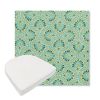 Picture of Plume Peacock | Boxed Contoured Outdoor Dining Chair Seat Cushions - Sunbrella© Fabric