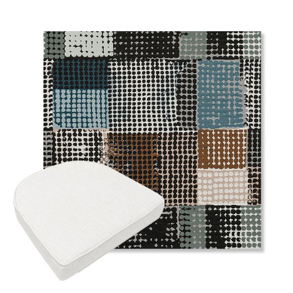 Picture of Pop Fizz | Boxed Contoured Outdoor Dining Chair Seat Cushions - Sunbrella© Fabric