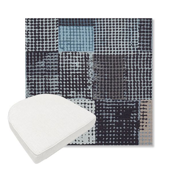 Picture of Pop Patch | Boxed Contoured Outdoor Dining Chair Seat Cushions - Sunbrella© Fabric
