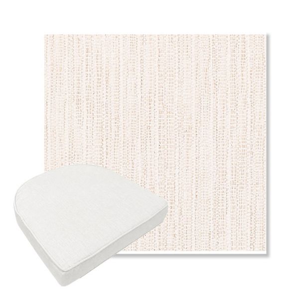 Picture of Poros Eggshell | Boxed Contoured Outdoor Dining Chair Seat Cushions - Sunbrella© Fabric
