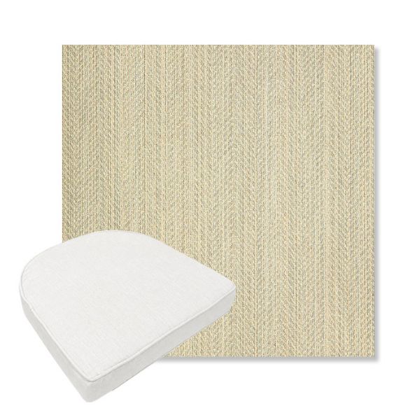 Picture of Posh Dove | Boxed Contoured Outdoor Dining Chair Seat Cushions - Sunbrella© Fabric