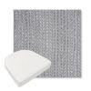 Picture of Posh Graphite | Boxed Contoured Outdoor Dining Chair Seat Cushions - Sunbrella© Fabric