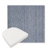 Picture of Posh Sapphire | Boxed Contoured Outdoor Dining Chair Seat Cushions - Sunbrella© Fabric
