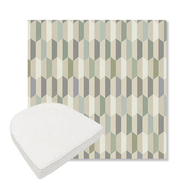Picture of Precise Spring | Boxed Contoured Outdoor Dining Chair Seat Cushions - Sunbrella© Fabric