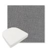 Picture of Proof Slate | Boxed Contoured Outdoor Dining Chair Seat Cushions - Sunbrella© Fabric