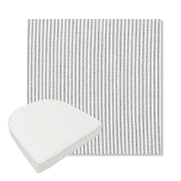 Picture of Replay Sea | Boxed Contoured Outdoor Dining Chair Seat Cushions - Sunbrella© Fabric