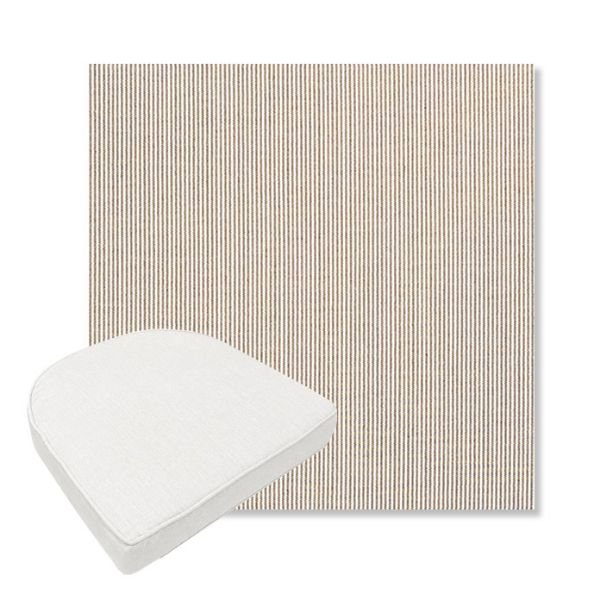 Picture of Replay Taupe | Boxed Contoured Outdoor Dining Chair Seat Cushions - Sunbrella© Fabric