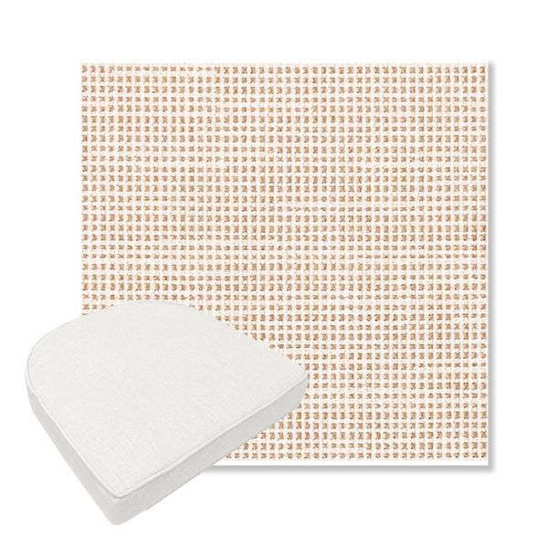 Picture of Rest Bisque | Boxed Contoured Outdoor Dining Chair Seat Cushions - Sunbrella© Fabric