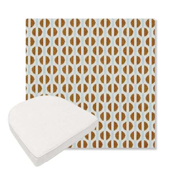 Picture of Reveal Canyon | Boxed Contoured Outdoor Dining Chair Seat Cushions - Sunbrella© Fabric