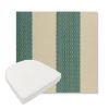 Picture of Rothko Mermaid | Boxed Contoured Outdoor Dining Chair Seat Cushions - Sunbrella© Fabric