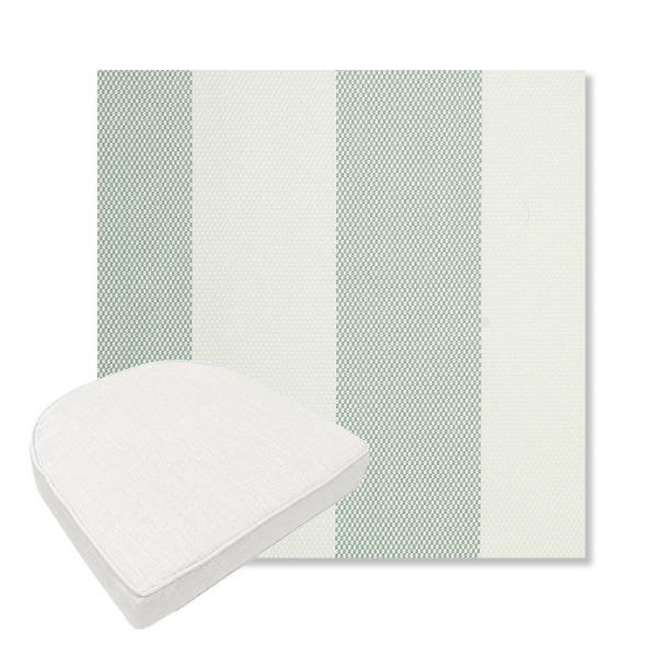 Picture of Rothko Seahorse | Boxed Contoured Outdoor Dining Chair Seat Cushions - Sunbrella© Fabric