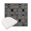 Picture of Rubix Vintage Denim | Boxed Contoured Outdoor Dining Chair Seat Cushions - Sunbrella© Fabric