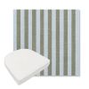 Picture of Sail Away Aloe | Boxed Contoured Outdoor Dining Chair Seat Cushions - Sunbrella© Fabric