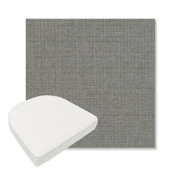 Picture of Shelter Surf | Boxed Contoured Outdoor Dining Chair Seat Cushions - Sunbrella© Fabric