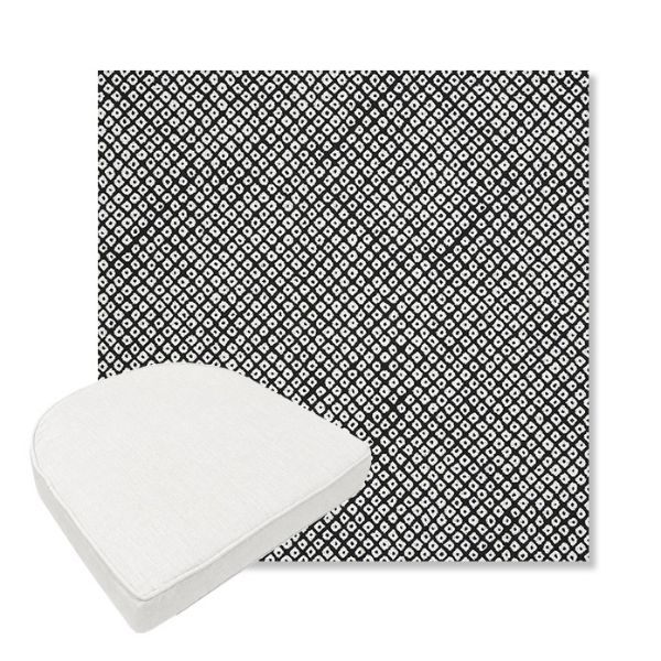 Picture of Shibori Classic | Boxed Contoured Outdoor Dining Chair Seat Cushions - Sunbrella© Fabric