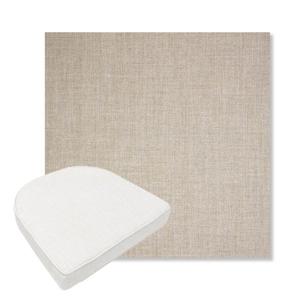 Picture of Switch Flax | Boxed Contoured Outdoor Dining Chair Seat Cushions - Sunbrella© Fabric