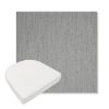 Picture of Switch Silver | Boxed Contoured Outdoor Dining Chair Seat Cushions - Sunbrella© Fabric
