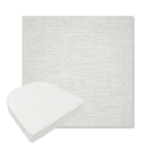 Picture of Switch Snow | Boxed Contoured Outdoor Dining Chair Seat Cushions - Sunbrella© Fabric