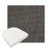 Picture of Tailored Smoke | Boxed Contoured Outdoor Dining Chair Seat Cushions - Sunbrella© Fabric