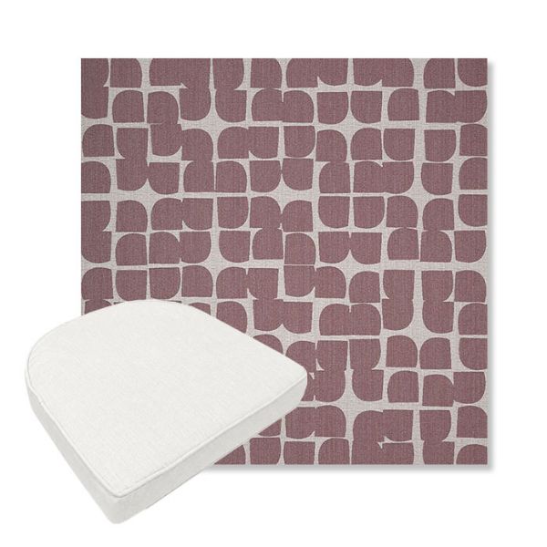 Picture of Toggle Aster | Boxed Contoured Outdoor Dining Chair Seat Cushions - Sunbrella© Fabric