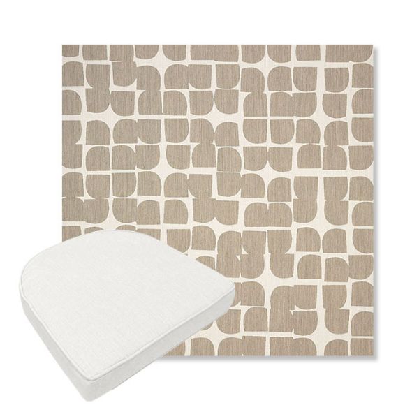 Picture of Toggle Driftwood | Boxed Contoured Outdoor Dining Chair Seat Cushions - Sunbrella© Fabric