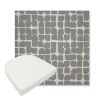 Picture of Toggle Greystone | Boxed Contoured Outdoor Dining Chair Seat Cushions - Sunbrella© Fabric