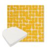 Picture of Toggle Lemon Drop | Boxed Contoured Outdoor Dining Chair Seat Cushions - Sunbrella© Fabric