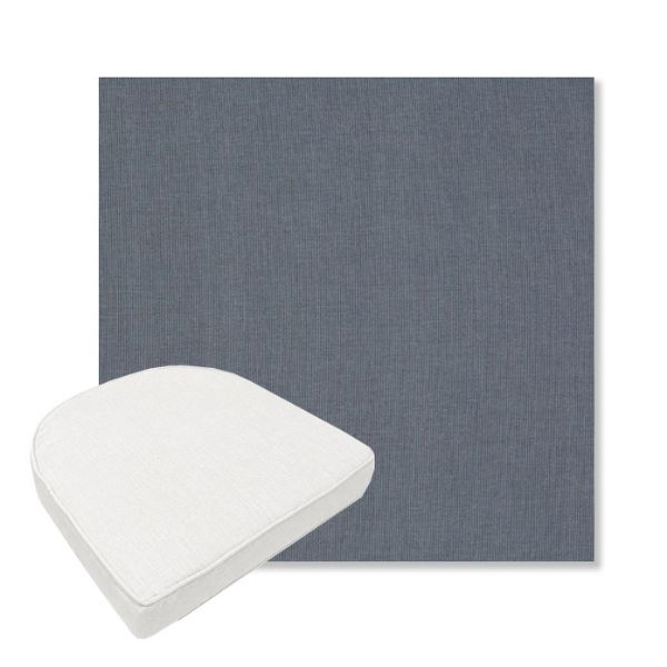 Picture of Tucker Bayfront | Boxed Contoured Outdoor Dining Chair Seat Cushions - Sunbrella© Fabric