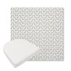 Picture of Underline Dove | Boxed Contoured Outdoor Dining Chair Seat Cushions - Sunbrella© Fabric