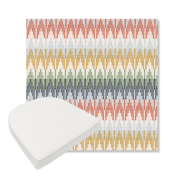 Picture of Valley Sedona | Boxed Contoured Outdoor Dining Chair Seat Cushions - Sunbrella© Fabric