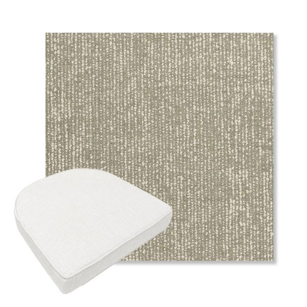 Picture of Vista Seasalt | Boxed Contoured Outdoor Dining Chair Seat Cushions - Sunbrella© Fabric
