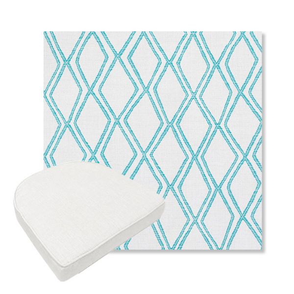 Picture of Voyage Breeze | Boxed Contoured Outdoor Dining Chair Seat Cushions - Sunbrella© Fabric