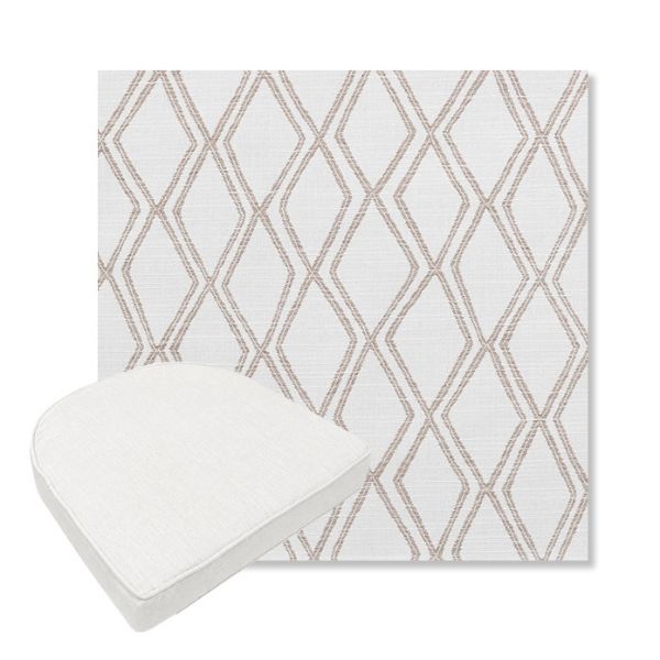 Picture of Voyage Dune | Boxed Contoured Outdoor Dining Chair Seat Cushions - Sunbrella© Fabric