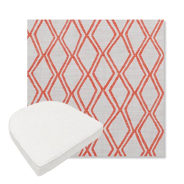 Picture of Voyage Tamale | Boxed Contoured Outdoor Dining Chair Seat Cushions - Sunbrella© Fabric