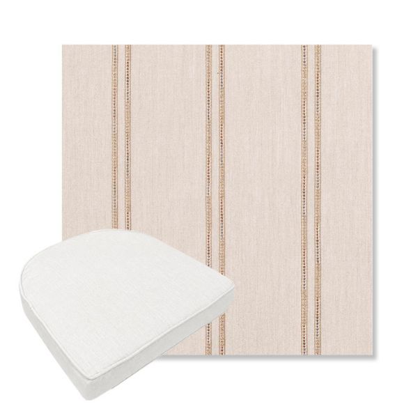 Picture of Wayward Wren | Boxed Contoured Outdoor Dining Chair Seat Cushions - Sunbrella© Fabric