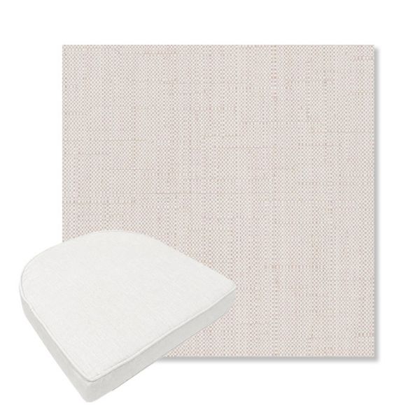 Picture of Willa Cloud | Boxed Contoured Outdoor Dining Chair Seat Cushions - Sunbrella© Fabric