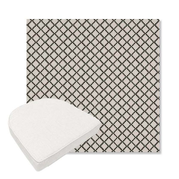 Picture of Yardly Hedge | Boxed Contoured Outdoor Dining Chair Seat Cushions - Sunbrella© Fabric