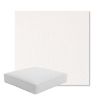 Picture of Abstraction Snow | Boxed Square Outdoor Seat Cushion - Sunbrella© Fabric