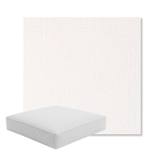Picture of Abstraction Snow | Boxed Square Outdoor Seat Cushion - Sunbrella© Fabric