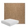 Picture of Argo Toffee | Boxed Square Outdoor Seat Cushion - Sunbrella© Fabric