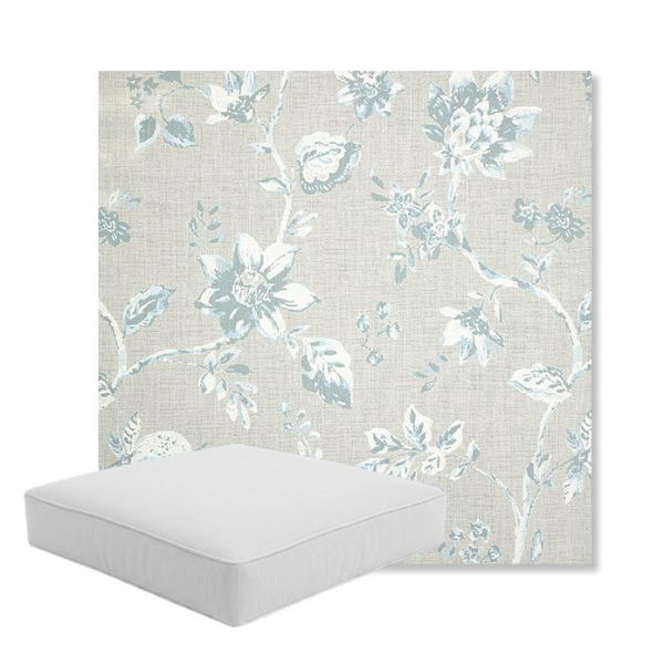 Picture of Ariana Dew | Boxed Square Outdoor Seat Cushion - Sunbrella© Fabric
