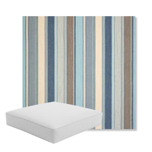 Picture of Ascend Spa | Boxed Square Outdoor Seat Cushion - Sunbrella© Fabric