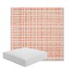 Picture of Benson Guava | Boxed Square Outdoor Seat Cushion - Sunbrella© Fabric
