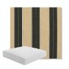 Picture of Berenson Tuxedo | Boxed Square Outdoor Seat Cushion - Sunbrella© Fabric