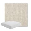 Picture of Blend Linen | Boxed Square Outdoor Seat Cushion - Sunbrella© Fabric