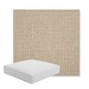 Picture of Blend Sand | Boxed Square Outdoor Seat Cushion - Sunbrella© Fabric