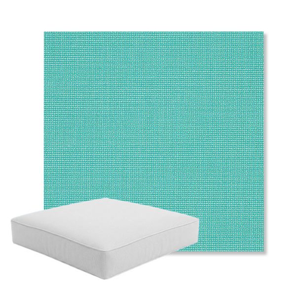 Picture of Bliss Breeze | Boxed Square Outdoor Seat Cushion - Sunbrella© Fabric