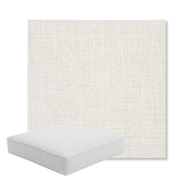 Picture of Bliss Linen | Boxed Square Outdoor Seat Cushion - Sunbrella© Fabric