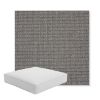 Picture of Bliss Smoke | Boxed Square Outdoor Seat Cushion - Sunbrella© Fabric